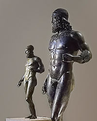 I Bronzi di Riace nel Museo Nazionale della Magna Grecia, Reggio Calabria