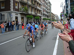 Ciclisti in gara al Giro d'Italia